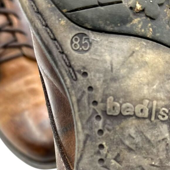 Men's Bed Stu Bradley Rustic Brown Leather Oxford Mid Boots Sz: 8.5 - Picture 12 of 12